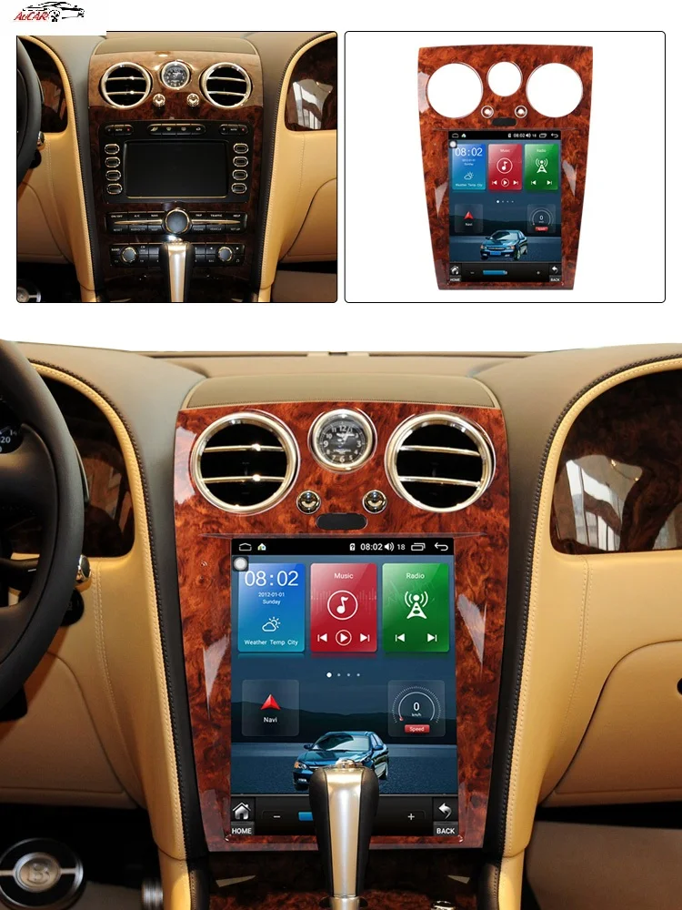 AuCAR Tesla Style 12.1" For Bentley Continental Flying Spur GT 2003-2011 Stereo GPS Navigation Android 10 Car Auto Radio Carplay
AuCAR Tesla Style 12.1" For Bentley Continental Flying Spur GT 2003-2011 Stereo GPS Navigation Android 10 Car Auto Radio Carplay