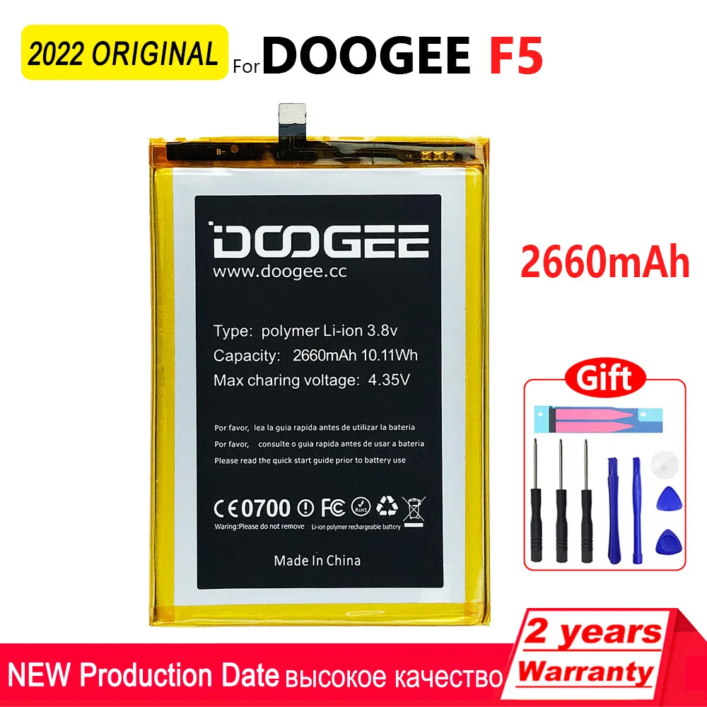 100% Оригинальный 2660 мАч перезаряжаемый аккумулятор для телефона Doogee F5 высококачественные батареи с инструментами + номер отслеживания
100% Оригинальный 2660 мАч перезаряжаемый аккумулятор для телефона Doogee F5 высококачественные батареи с инструментами + номер отслеживания