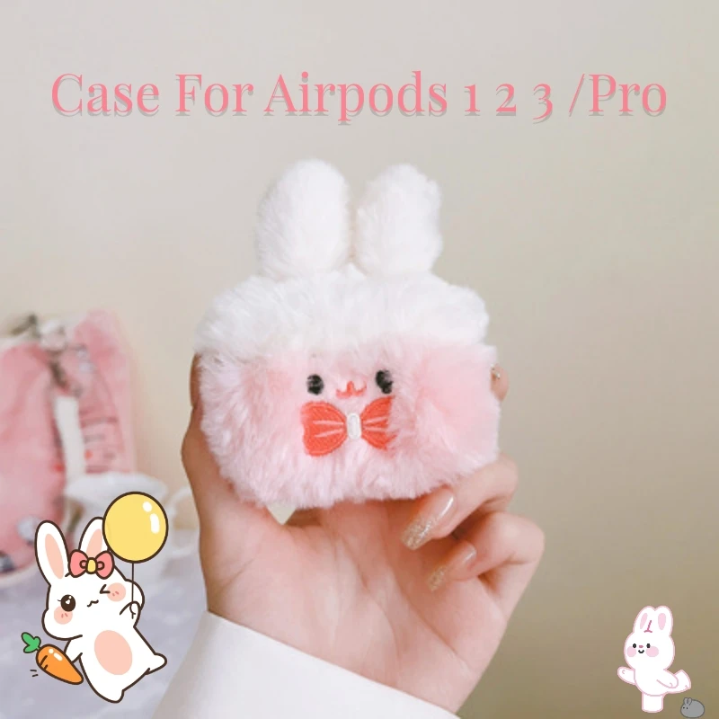 Korean Cute Pink Plush Rabbit Earphone Case For Airpods 3 2 1 Fluffy Lovely Headphones Cover For Air Pods Pro Charging Box
Korean Cute Pink Plush Rabbit Earphone Case For Airpods 3 2 1 Fluffy Lovely Headphones Cover For Air Pods Pro Charging Box