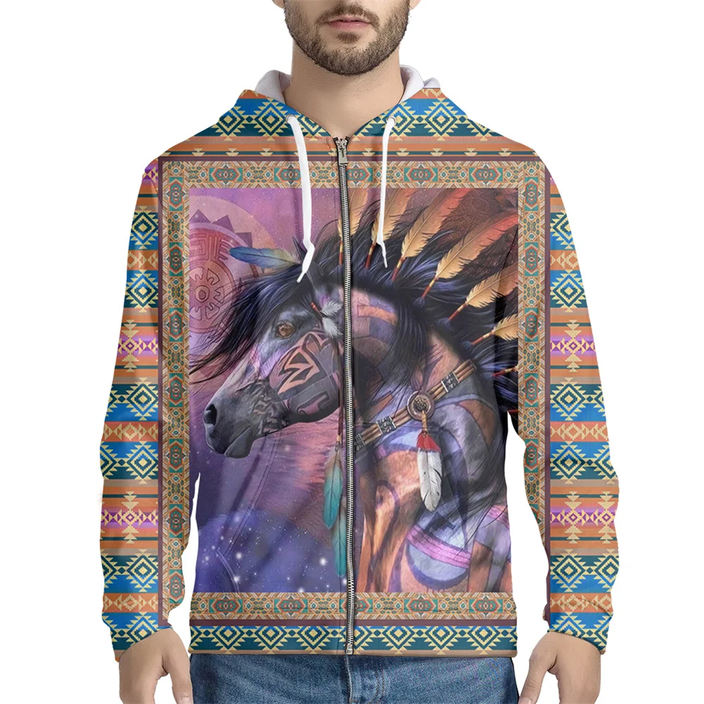 Painting Horse Men Hoodies Zip Up Runaway Horses Men's Sweatshirts Alphabet Pattern Hooded Streetwear High Street Fashion
Painting Horse Men Hoodies Zip Up Runaway Horses Men's Sweatshirts Alphabet Pattern Hooded Streetwear High Street Fashion