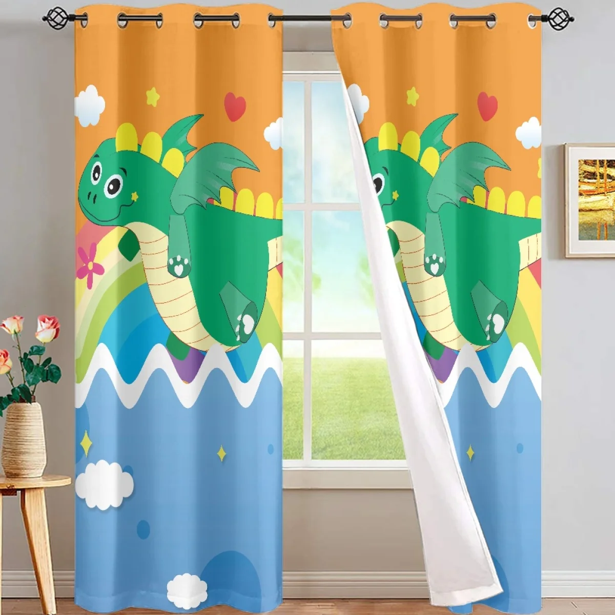 Cartoon Dinosaur High Quality Soft And Skin-friendly Polyester Fabric Blackout Drapes Bedroom Apartment Children's Room Curtains
Cartoon Dinosaur High Quality Soft And Skin-friendly Polyester Fabric Blackout Drapes Bedroom Apartment Children's Room Curtains