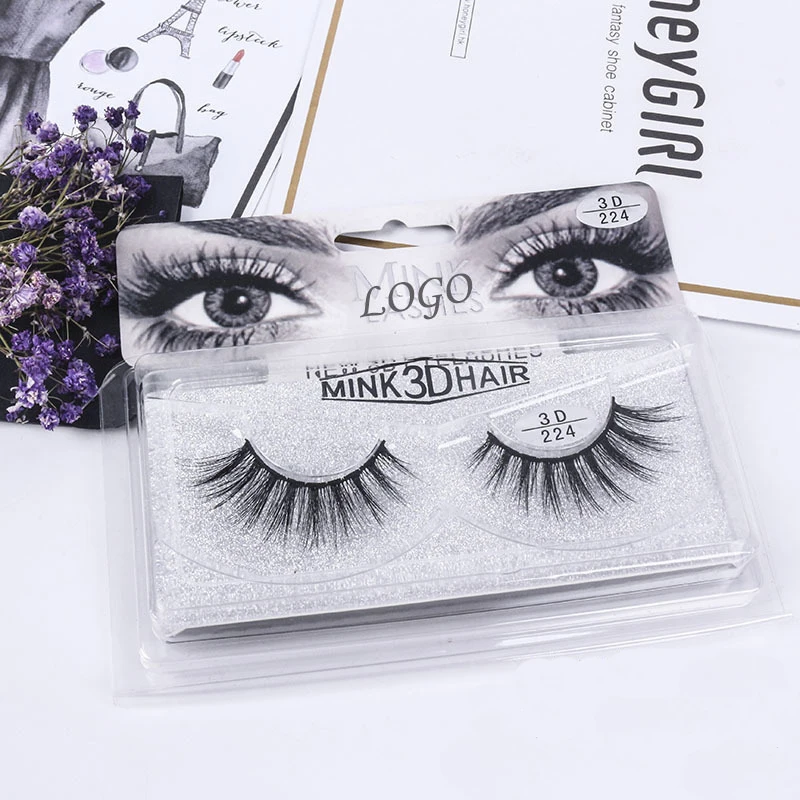 

1Pairs/Pack 3D Mink Lashes Naturally dense False Eyelashes Fluffy Fake Lashes Makeup Eyelash Extension Beauty Makeup Tools