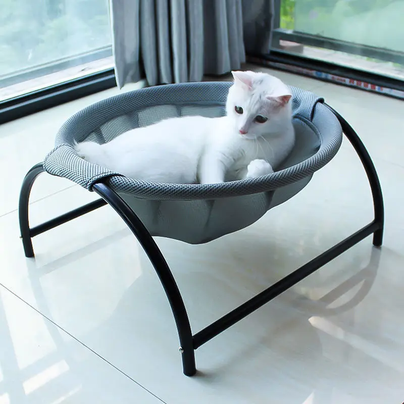 

Summer Cat Nest Hammock Comfort Detachable Pet Sleeping Beds Mat Breathable Elevated Dog Bed Puppy Basket House Kitten Supplies