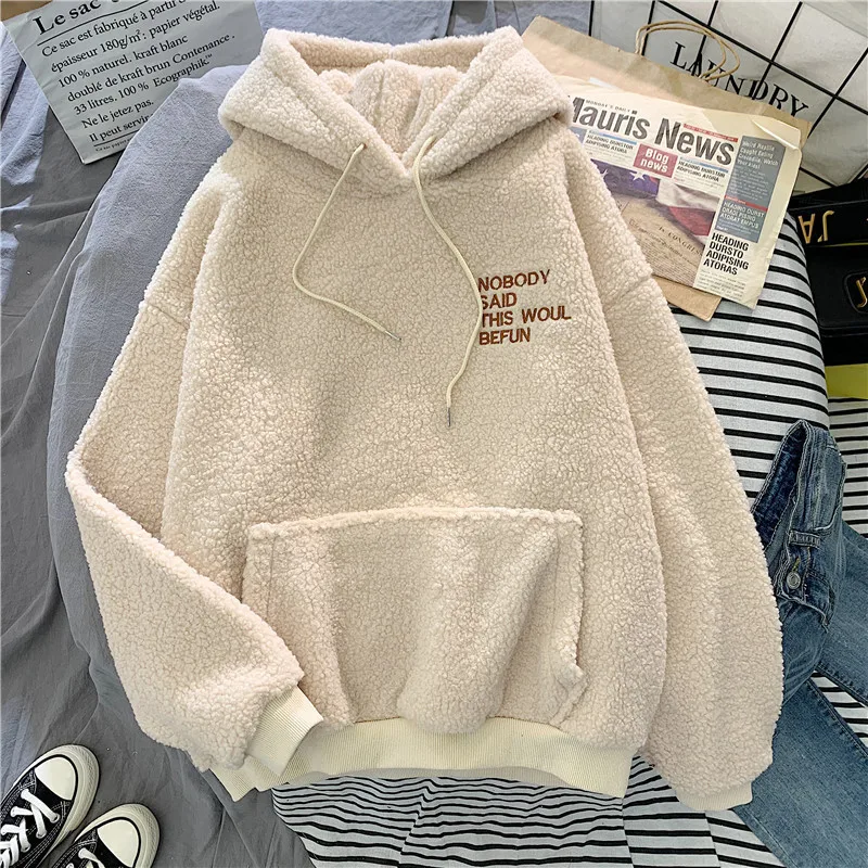 Berber Fleece Overall Sweatshirt Hoodies Korean Style Kawaii Warm Jacket Thermal Clothing Women Winter Fall
Berber Fleece Overall Sweatshirt Hoodies Korean Style Kawaii Warm Jacket Thermal Clothing Women Winter Fall