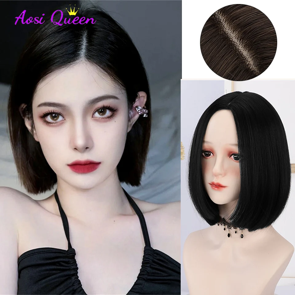 Brown Straight Short Bob Natural middle score Daily Hair Synthetic Wigs For White Women With Bangs Heat Resistant Cosplay Female
Brown Straight Short Bob Natural middle score Daily Hair Synthetic Wigs For White Women With Bangs Heat Resistant Cosplay Female