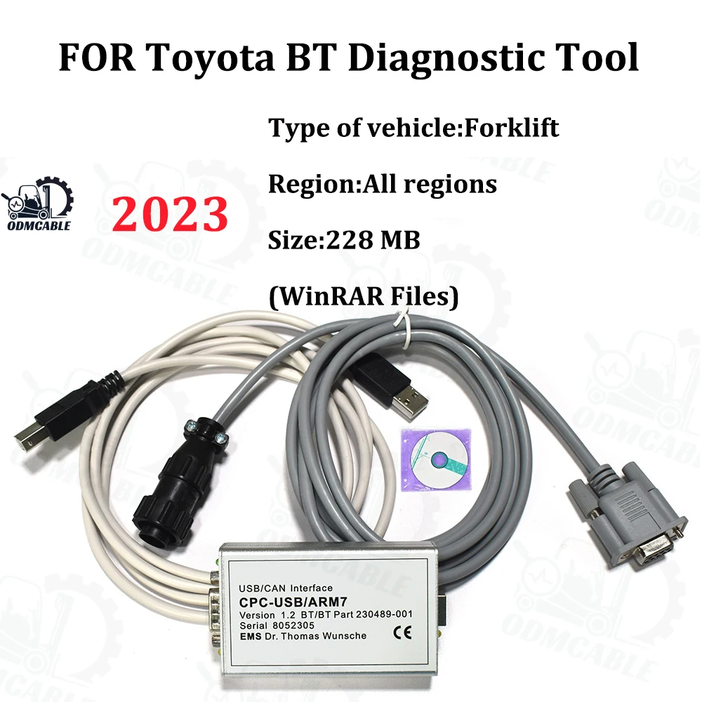 Интерфейс связи ARM7 вилочный погрузчик грузовик TOYOTABT для TOYOTA BT CAN SUITE диагностический инструмент для грузовика
Интерфейс связи ARM7 вилочный погрузчик грузовик TOYOTABT для TOYOTA BT CAN SUITE диагностический инструмент для грузовика
