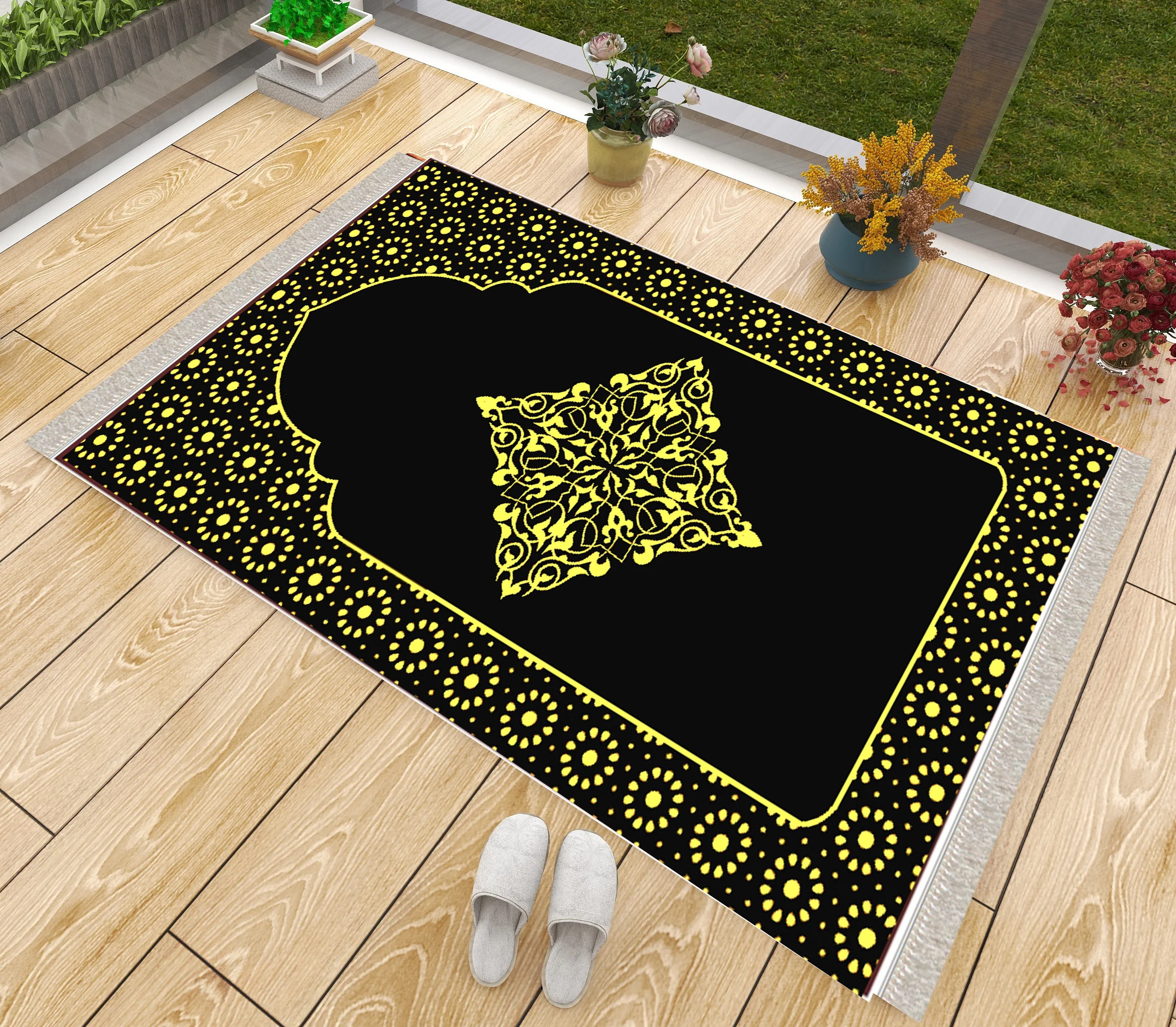 Luxury Thick Prayer Rug Modern Black Yellow Vintage Muslim Eid Ramadan Soft Islamic Gift Janamaz Sejadah Mats Praying Carpet
Luxury Thick Prayer Rug Modern Black Yellow Vintage Muslim Eid Ramadan Soft Islamic Gift Janamaz Sejadah Mats Praying Carpet
