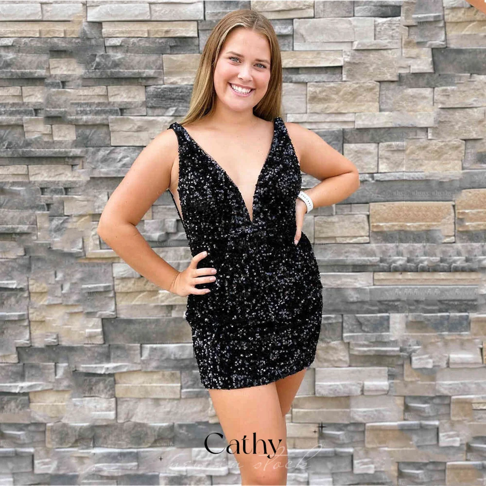 Cathy Sequined Evening Dresses Vestidos De Fiesta Cropped V-Neck Prom Dresses Fishtail Party Dresses Black Wedding Dresses
Cathy Sequined Evening Dresses Vestidos De Fiesta Cropped V-Neck Prom Dresses Fishtail Party Dresses Black Wedding Dresses