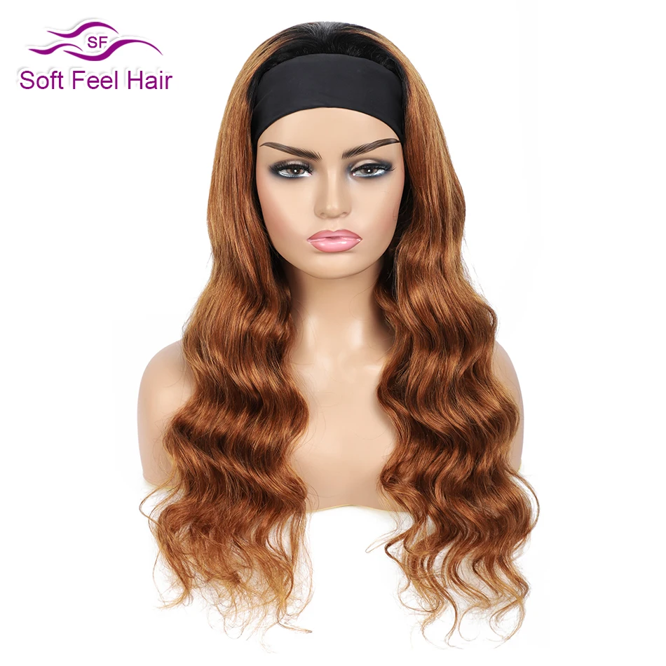 Glueless Body Wave Headband Wigs Human Hair 200% Density Brazilian Human Hair Wigs T1B/30 Color for Black Women Remy Hair Cheap
Glueless Body Wave Headband Wigs Human Hair 200% Density Brazilian Human Hair Wigs T1B/30 Color for Black Women Remy Hair Cheap