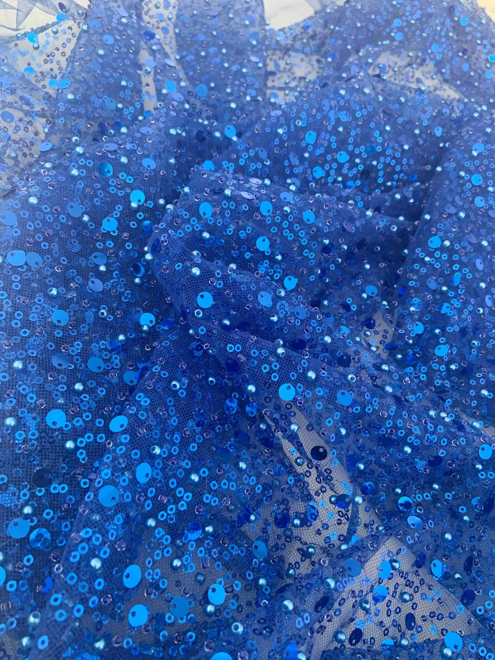 1 yard Blue Bead Lace Fabric Sparkle French Bead Lace Fabric with Sequins Sequin Fabric For Dress Couture Costume
1 yard Blue Bead Lace Fabric Sparkle French Bead Lace Fabric with Sequins Sequin Fabric For Dress Couture Costume