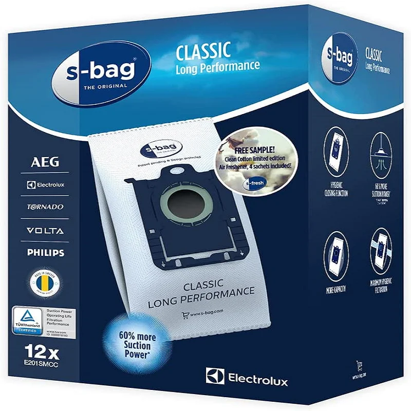 Vacuum Cleaner Dust Bag (4 Pcs ) For Philips S-Bag Classic Long Performance, AEG, Tornado, Volta And Electrolux
Vacuum Cleaner Dust Bag (4 Pcs ) For Philips S-Bag Classic Long Performance, AEG, Tornado, Volta And Electrolux