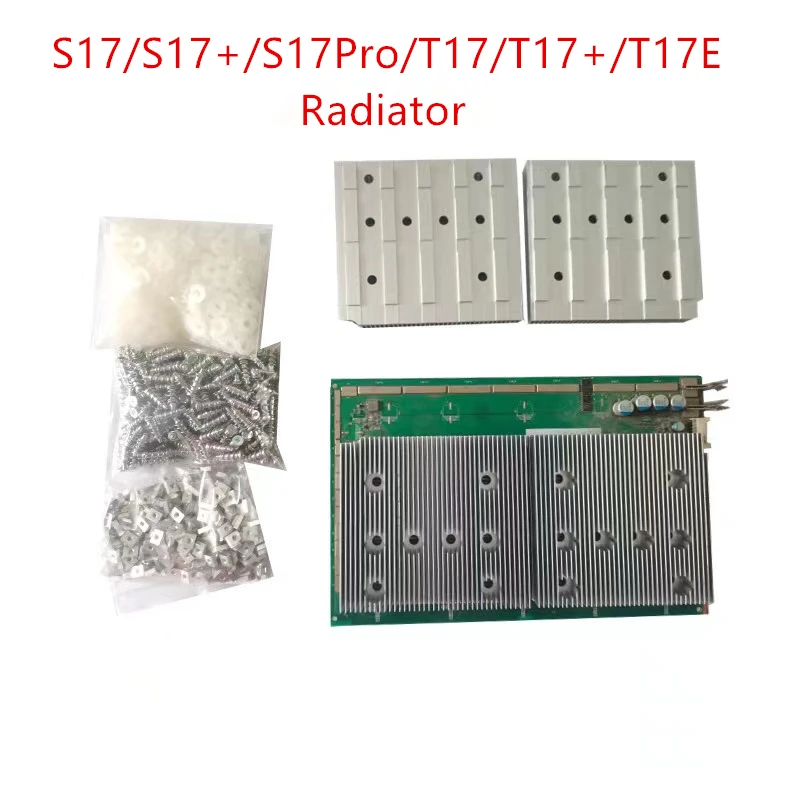 New Improved Aluminum Radiator For Antminer Machine is Suitable for S17/S17+/S17 PRO/T17/T17+/T17E
New Improved Aluminum Radiator For Antminer Machine is Suitable for S17/S17+/S17 PRO/T17/T17+/T17E