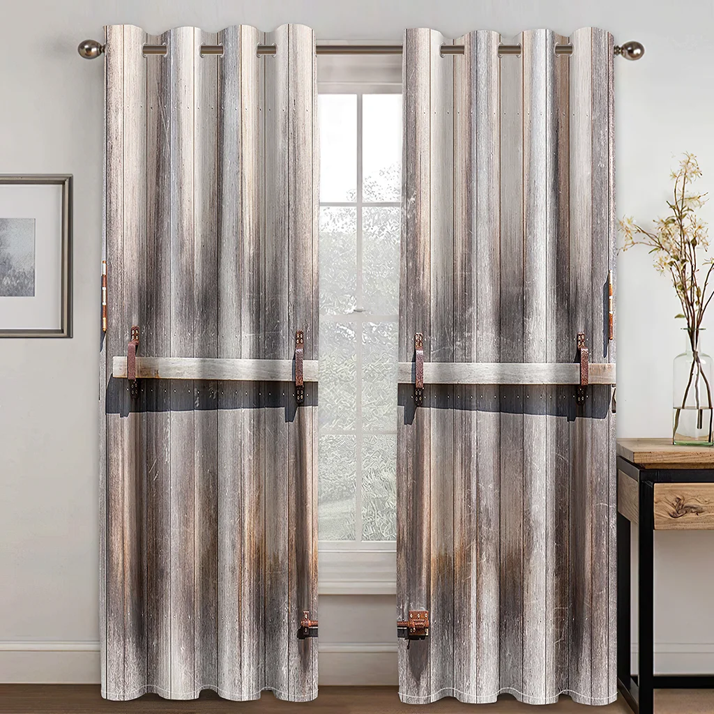 Wooden Door Curtains for Living Room Blackout Polyester Curtain for Bedroom Dining Room Window Drapes Home Decor 2 Pcs Custom
Wooden Door Curtains for Living Room Blackout Polyester Curtain for Bedroom Dining Room Window Drapes Home Decor 2 Pcs Custom