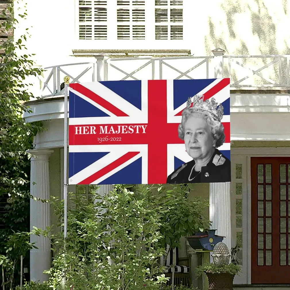90*150CM Flag Elizabeth 2 Bright Colors England Large Size Pray Meaningful Clear Pattern Decorative Commemorate Flags
90*150CM Flag Elizabeth 2 Bright Colors England Large Size Pray Meaningful Clear Pattern Decorative Commemorate Flags
