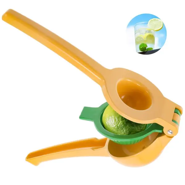 

Metal 2-In-1 Lemon Lime Squeezer-Hand Juicer Lemon Squeezer-Max Extraction Manual Citrus Juicer Press for the Most Juice
