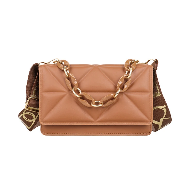 Messenger Shoulder Chain Women Fashion New Bag Leather Embossed Crossbody Strap Wide Bag Purse Handbags Small Luxury Bag Square
Messenger Shoulder Chain Women Fashion New Bag Leather Embossed Crossbody Strap Wide Bag Purse Handbags Small Luxury Bag Square