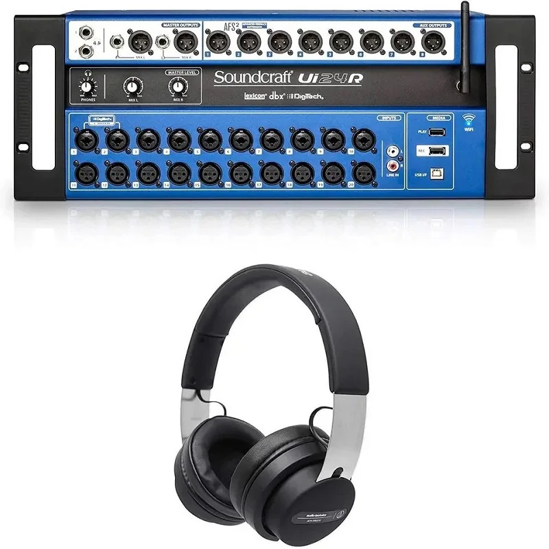 Качественный цифровой миксер Soundcraft Ui24R, 24-канальный многоканальный USB-рекордер с беспроводным управлением
Качественный цифровой миксер Soundcraft Ui24R, 24-канальный многоканальный USB-рекордер с беспроводным управлением