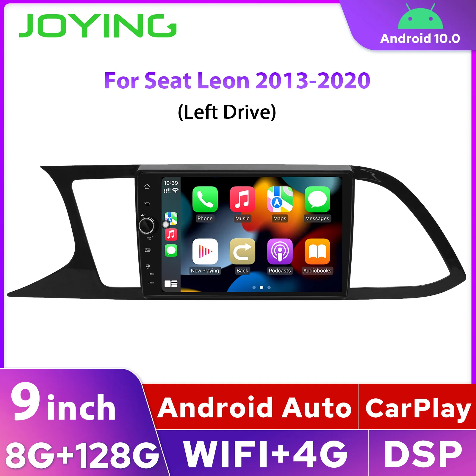 JOYING 1Din 9”Car Radio Stereo GPS Multimedia Player Wireless Android Auto For Seat Leon 2013-2020 8GB 128GB Navigation Headunit
JOYING 1Din 9”Car Radio Stereo GPS Multimedia Player Wireless Android Auto For Seat Leon 2013-2020 8GB 128GB Navigation Headunit