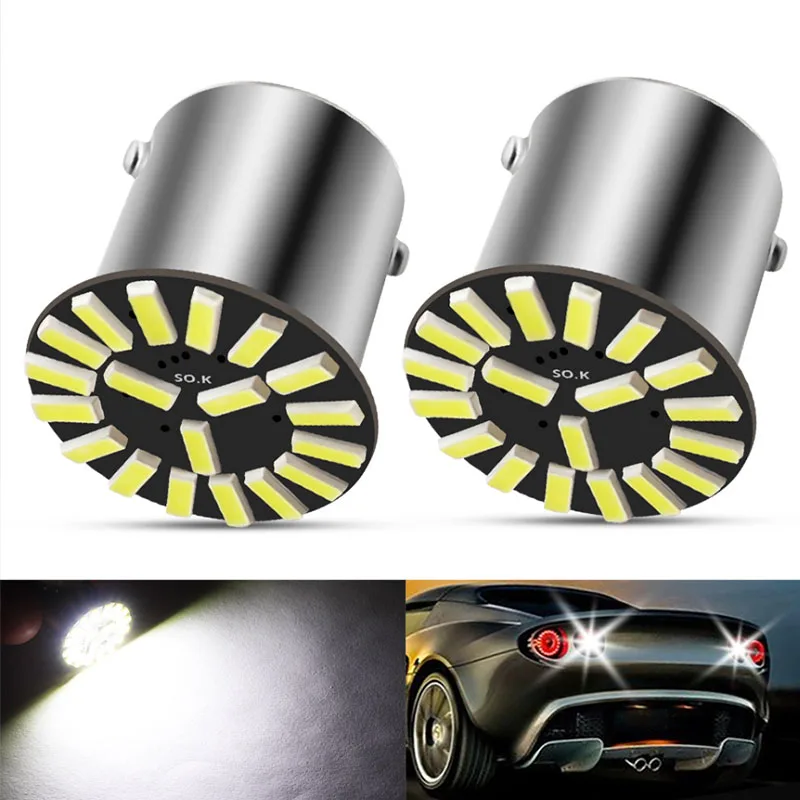 Светодиодная лампа P21W 1156 Ba15s BAY15D 1157 для указателей поворота, 4014 SMD 7000K
Светодиодная лампа P21W 1156 Ba15s BAY15D 1157 для указателей поворота, 4014 SMD 7000K