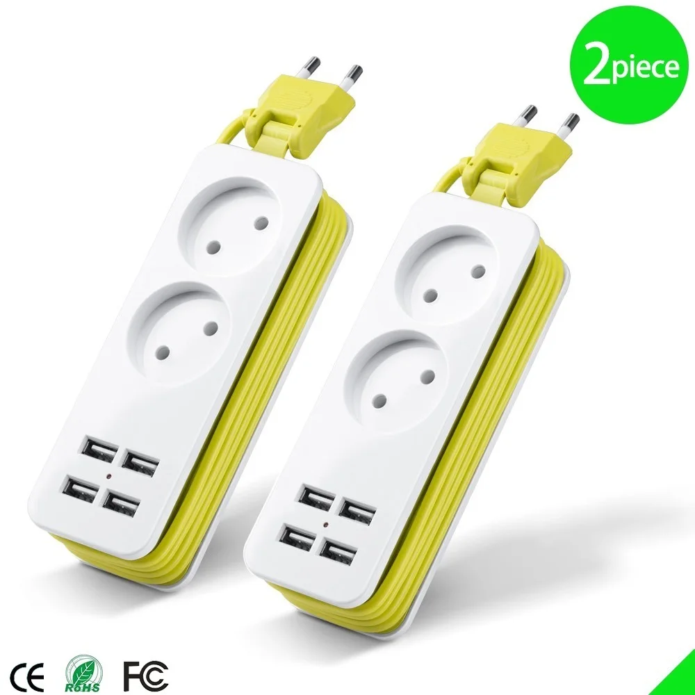 EU Plug Power Strip 4 USB Port Charger Socket, 1200W Multiple Portable Travel Plug Adapter for Smartphones Tablets
EU Plug Power Strip 4 USB Port Charger Socket, 1200W Multiple Portable Travel Plug Adapter for Smartphones Tablets