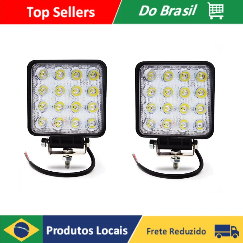 TOPE Kit2 Mile Headlight 16 LEDs 48W 3000lm 12v Off-road Truck Off-Road Car Troller Jeep Auxiliary Fog Fast Shipping BR
TOPE Kit2 Mile Headlight 16 LEDs 48W 3000lm 12v Off-road Truck Off-Road Car Troller Jeep Auxiliary Fog Fast Shipping BR