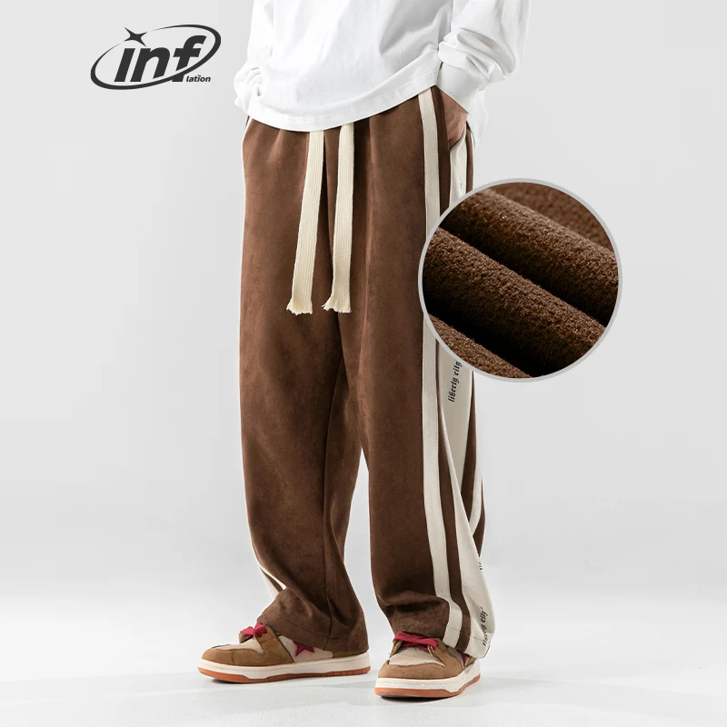 INFLATION Winter Warm Faux Suede Straight-leg Sweatpants Men Retro Patchwork Fleece Jogger Pants Unisex
INFLATION Winter Warm Faux Suede Straight-leg Sweatpants Men Retro Patchwork Fleece Jogger Pants Unisex