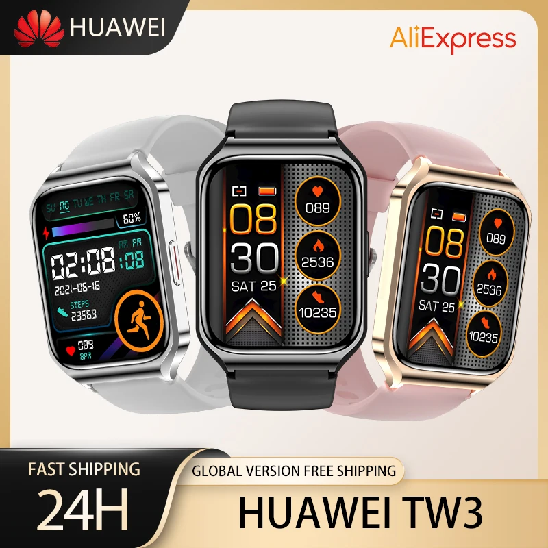Huawei TW3 Smartwatch Women Men Fitness Tracker AMOLED Screen Bluetooth Call Waterproof Wireless Charging Ladies Wristband Apple
Huawei TW3 Smartwatch Women Men Fitness Tracker AMOLED Screen Bluetooth Call Waterproof Wireless Charging Ladies Wristband Apple