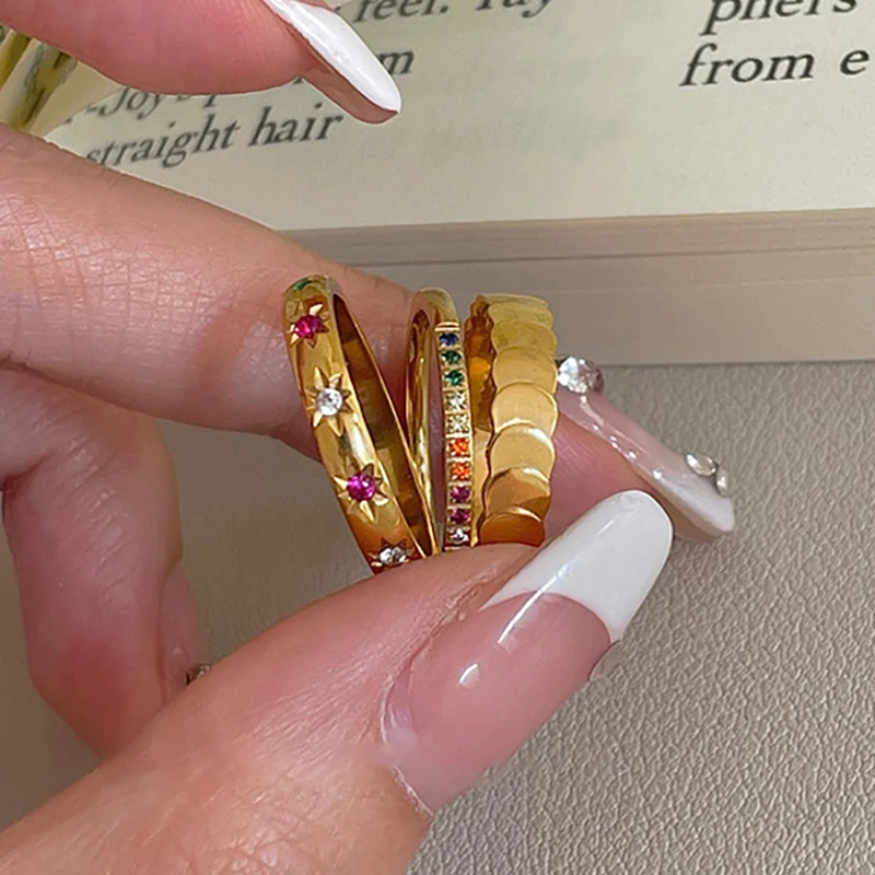 Vintage Colorful Rhinestone Ring For Women Girls Fashion Gold Plated Opening Rings Jewelry Wedding Anniversary Gift Wholesale
Vintage Colorful Rhinestone Ring For Women Girls Fashion Gold Plated Opening Rings Jewelry Wedding Anniversary Gift Wholesale