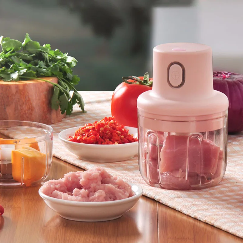 250ML Pink USB Wireless Electric Garlic Masher Sturdy Press Mincer Vegetable Chili Meat Grinder Food Chopper Kitchen Tools
250ML Pink USB Wireless Electric Garlic Masher Sturdy Press Mincer Vegetable Chili Meat Grinder Food Chopper Kitchen Tools