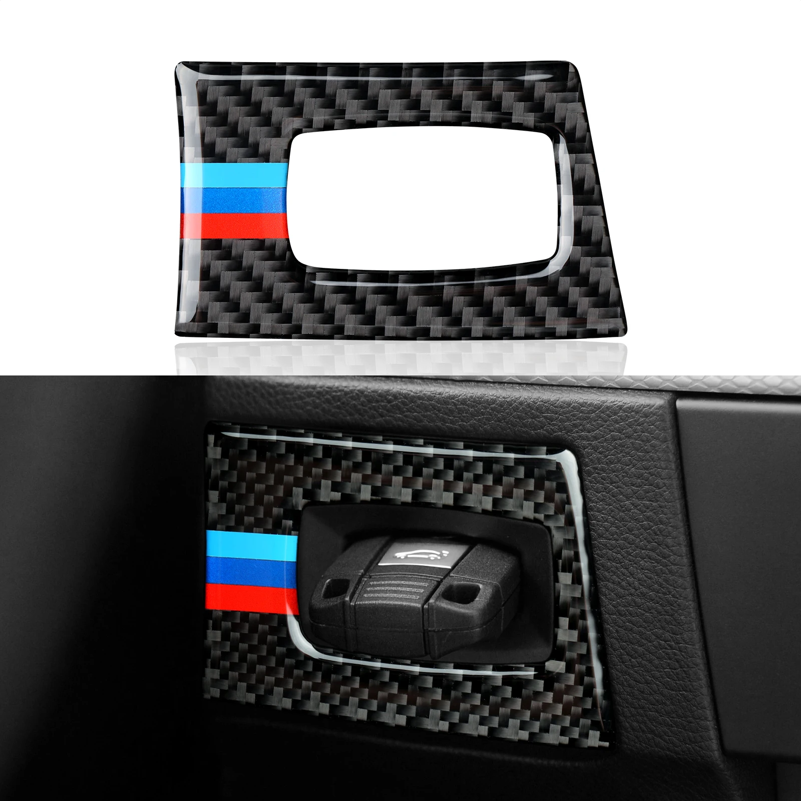 Car Key Engine Start Stop Push Start Button Trim Carbon Fiber Sticker Decal for BMW E90 E92 E93 2005 -2012 Accessories
Car Key Engine Start Stop Push Start Button Trim Carbon Fiber Sticker Decal for BMW E90 E92 E93 2005 -2012 Accessories