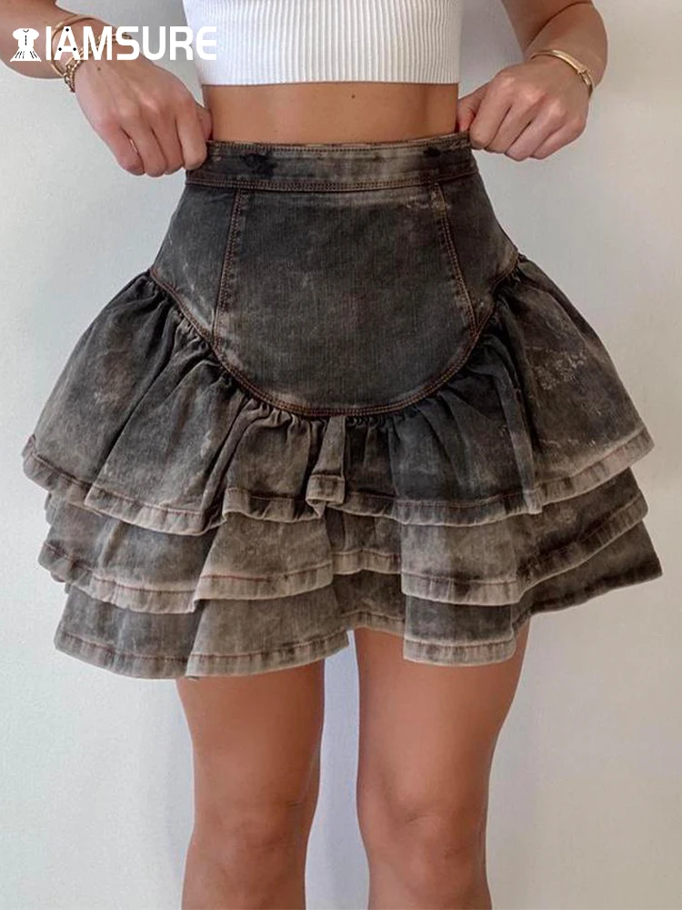 IAMSURE Casual Streetwear Tie Dye Print Pleated Skirt Vintage Sexy Slim Mid-Waisted Mini Skirts Women 2022 Summer Fashion Ladies
IAMSURE Casual Streetwear Tie Dye Print Pleated Skirt Vintage Sexy Slim Mid-Waisted Mini Skirts Women 2022 Summer Fashion Ladies