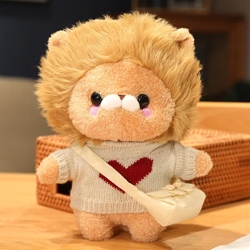 Golden Lion Plush Toys Lion Cartoon Dolls in Sweaters Lovely Office Desktop Decorations Family Decorations Holiday gifts
Golden Lion Plush Toys Lion Cartoon Dolls in Sweaters Lovely Office Desktop Decorations Family Decorations Holiday gifts