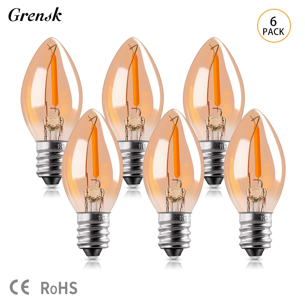 Grensk Светодиодные лампочки C7 янтарные 0,5 Вт
Grensk Светодиодные лампочки C7 янтарные 0,5 Вт