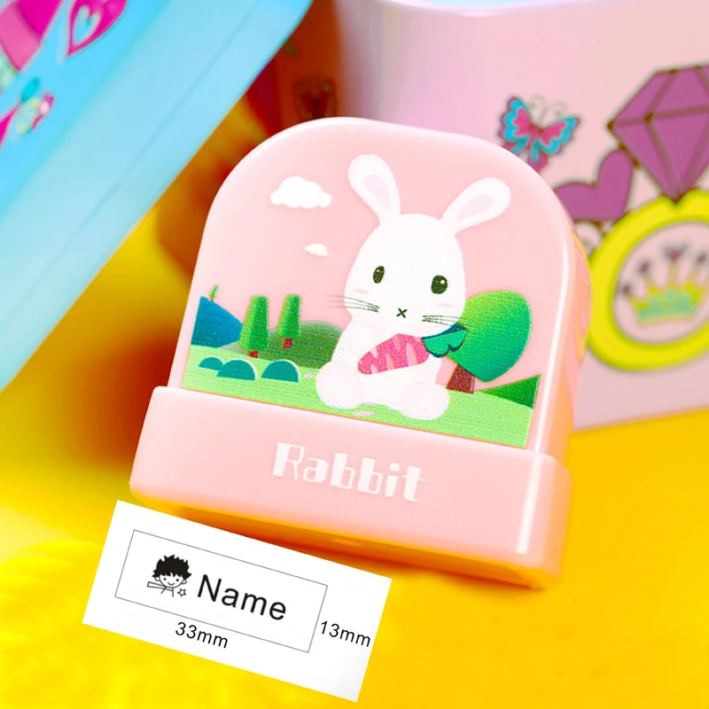 Children's Name Seal Custom Student's Name Stamp Kindergarten Clothes Waterproof Name Sticker Kawaii Montessori Stamp Gift
Children's Name Seal Custom Student's Name Stamp Kindergarten Clothes Waterproof Name Sticker Kawaii Montessori Stamp Gift
