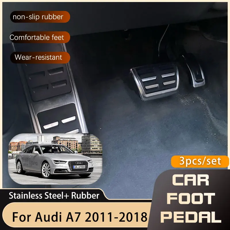 Stainless Steel Car Pedals for Audi A7 4G8 2011 2012 2013 2014 2015 2016 2017 2018 Gas Accelerator Non-slip Rest Foot Pedal Pads
Stainless Steel Car Pedals for Audi A7 4G8 2011 2012 2013 2014 2015 2016 2017 2018 Gas Accelerator Non-slip Rest Foot Pedal Pads