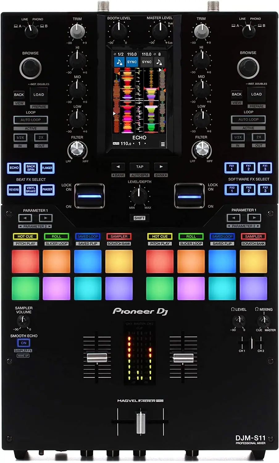 100% OFFICIAL Pioneer DJ DJM-S11 2-channel Mixer for Serato DJ
100% OFFICIAL Pioneer DJ DJM-S11 2-channel Mixer for Serato DJ