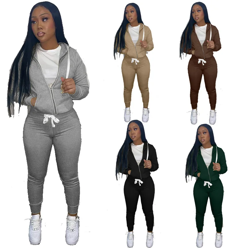 Fleece Thick Keep Warm Women Sweatsuit Tracksuit Two Piece Pants Set Women's Sweatpants And Hoodie Set
Fleece Thick Keep Warm Women Sweatsuit Tracksuit Two Piece Pants Set Women's Sweatpants And Hoodie Set