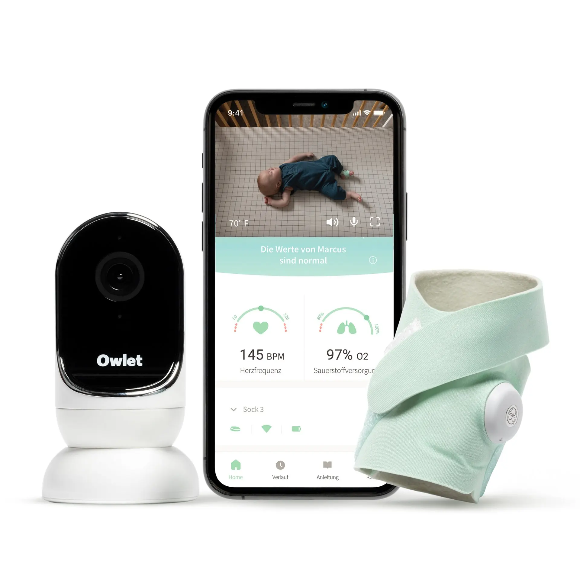 Authentic DISCOUNT SALES For Owlet Smart Sock + Cam - Heart Rate, Oxygen, Video & Audio - The Complete Baby Monitor Solution
Authentic DISCOUNT SALES For Owlet Smart Sock + Cam - Heart Rate, Oxygen, Video & Audio - The Complete Baby Monitor Solution