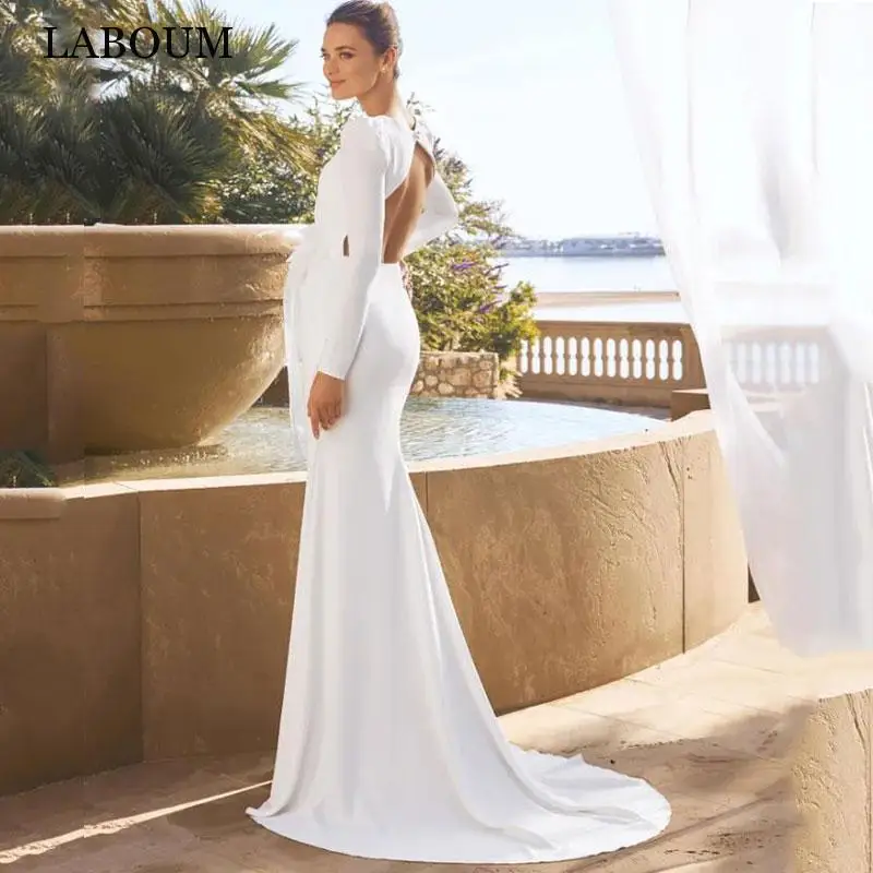 LaBoum Sexy V Neck Wedding Dresses Modern With 3D Lace Appliques Detachable Train Bride Gowns High Slit Long Sleeves Robe Mariée
LaBoum Sexy V Neck Wedding Dresses Modern With 3D Lace Appliques Detachable Train Bride Gowns High Slit Long Sleeves Robe Mariée