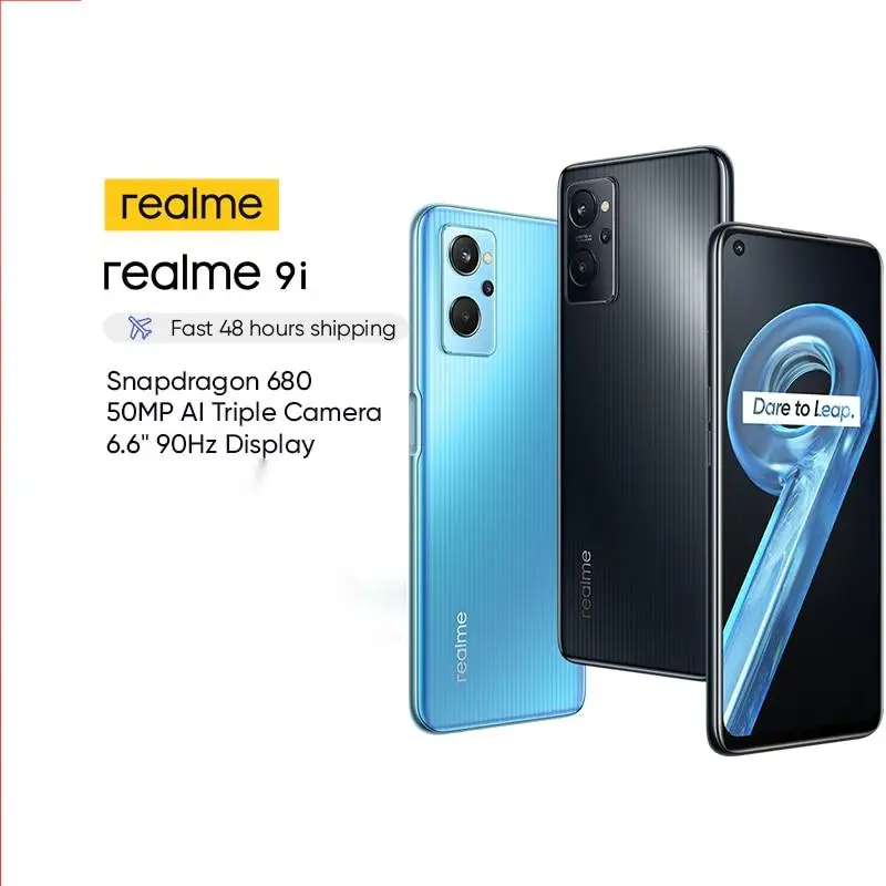 realme 9i Smartphone Snapdragon 680 Octa Core 6.6" 90Hz Display 33W Dart Charge 50MP Camera 5000mAh Battery
realme 9i Smartphone Snapdragon 680 Octa Core 6.6" 90Hz Display 33W Dart Charge 50MP Camera 5000mAh Battery
