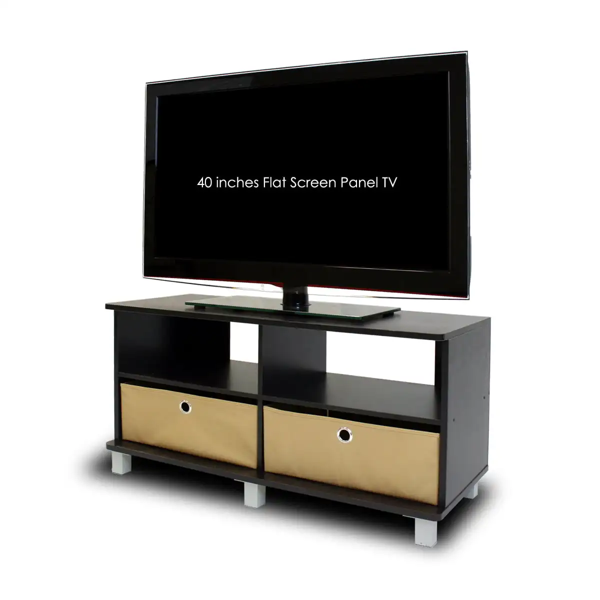 Wooden Tv Stand Stand Tv Living Room Mini Tv Retro Tv Stands Furniture Center with 2 Bin Drawers, Espresso / Brown
Wooden Tv Stand Stand Tv Living Room Mini Tv Retro Tv Stands Furniture Center with 2 Bin Drawers, Espresso / Brown