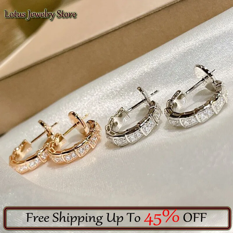 White Gold Silver Color Trend Snake Bone Full Diamond Earrings Temperament For Woemen's Fashion High Quality Luxury Jewelry Gift
White Gold Silver Color Trend Snake Bone Full Diamond Earrings Temperament For Woemen's Fashion High Quality Luxury Jewelry Gift