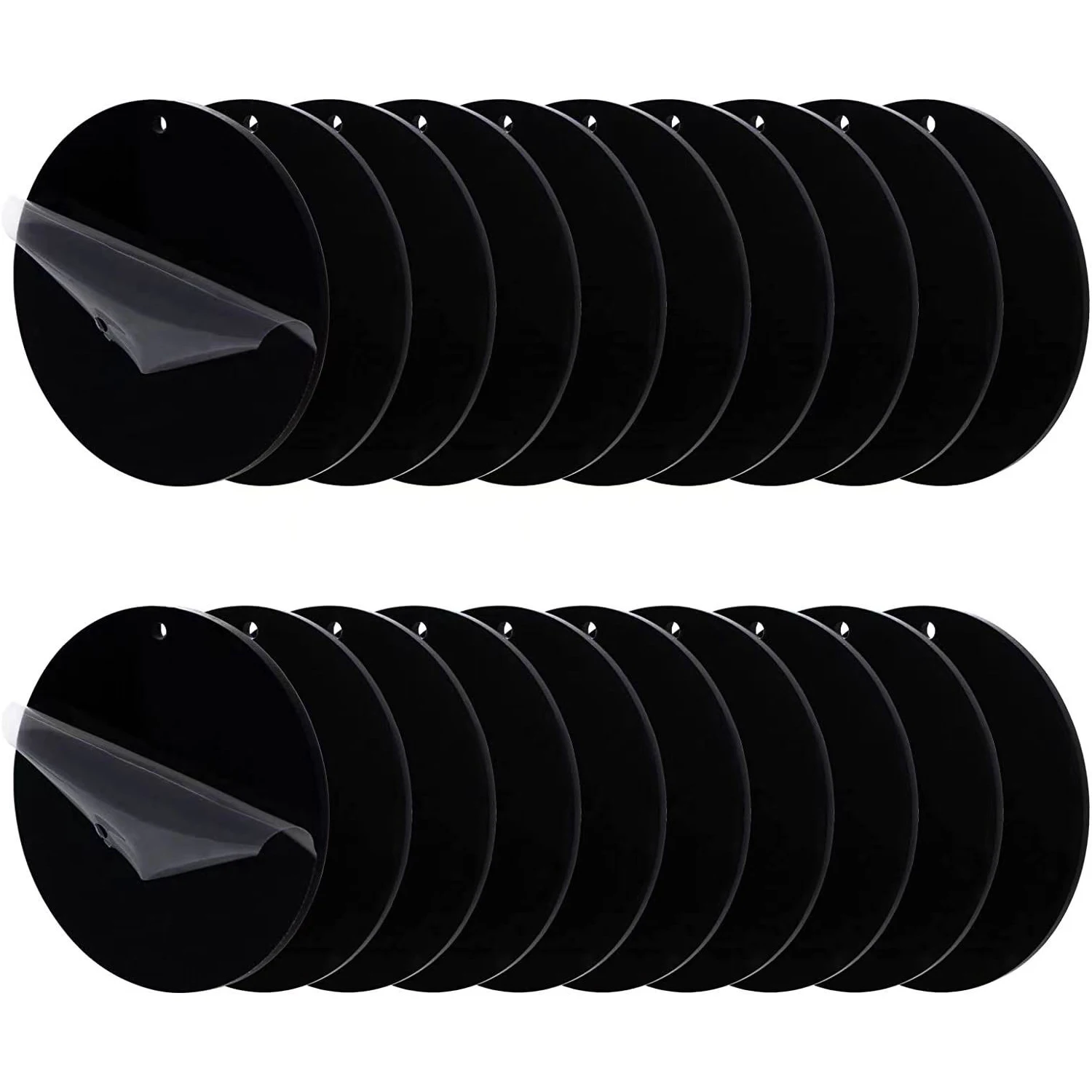 3 In Acrylic Disc for Keychains or Jewelry Circle Black Round Acrylic Keychain Blank Ornament with Hole for Vinyl Craft Project
3 In Acrylic Disc for Keychains or Jewelry Circle Black Round Acrylic Keychain Blank Ornament with Hole for Vinyl Craft Project