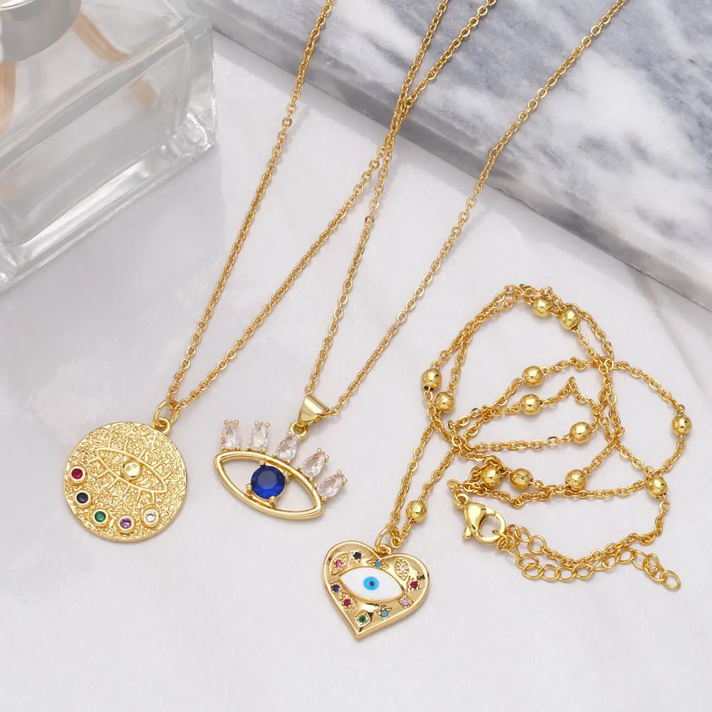 Zircon Devil's Eye Necklace For Women Enamel Demon Eye Heart Pendant Necklace Clavicle Chain Fashion Jewelry Gift Turkey Choker
Zircon Devil's Eye Necklace For Women Enamel Demon Eye Heart Pendant Necklace Clavicle Chain Fashion Jewelry Gift Turkey Choker