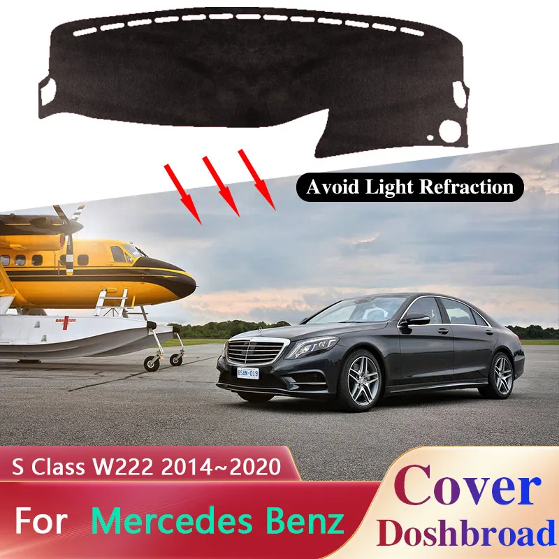 Dashboard Cover Board Mat Carpet Dashmat for Mercedes Benz S Class W222 C217 A217 2014~2020 Sunshade Pad Anti-sun Cushion Auto
Dashboard Cover Board Mat Carpet Dashmat for Mercedes Benz S Class W222 C217 A217 2014~2020 Sunshade Pad Anti-sun Cushion Auto