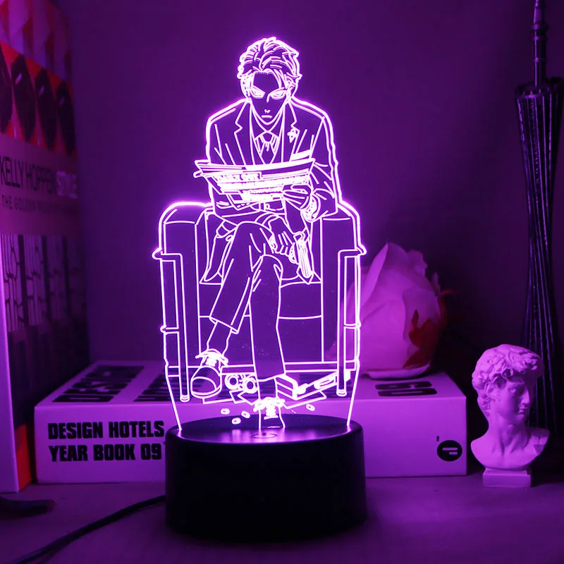 3D LED Night Light SPY×FAMIL Anime Loid Forger Figure Desk Interior Decoration Touch Lamp for Home Room Decor Cool Xmas Gift
3D LED Night Light SPY×FAMIL Anime Loid Forger Figure Desk Interior Decoration Touch Lamp for Home Room Decor Cool Xmas Gift
