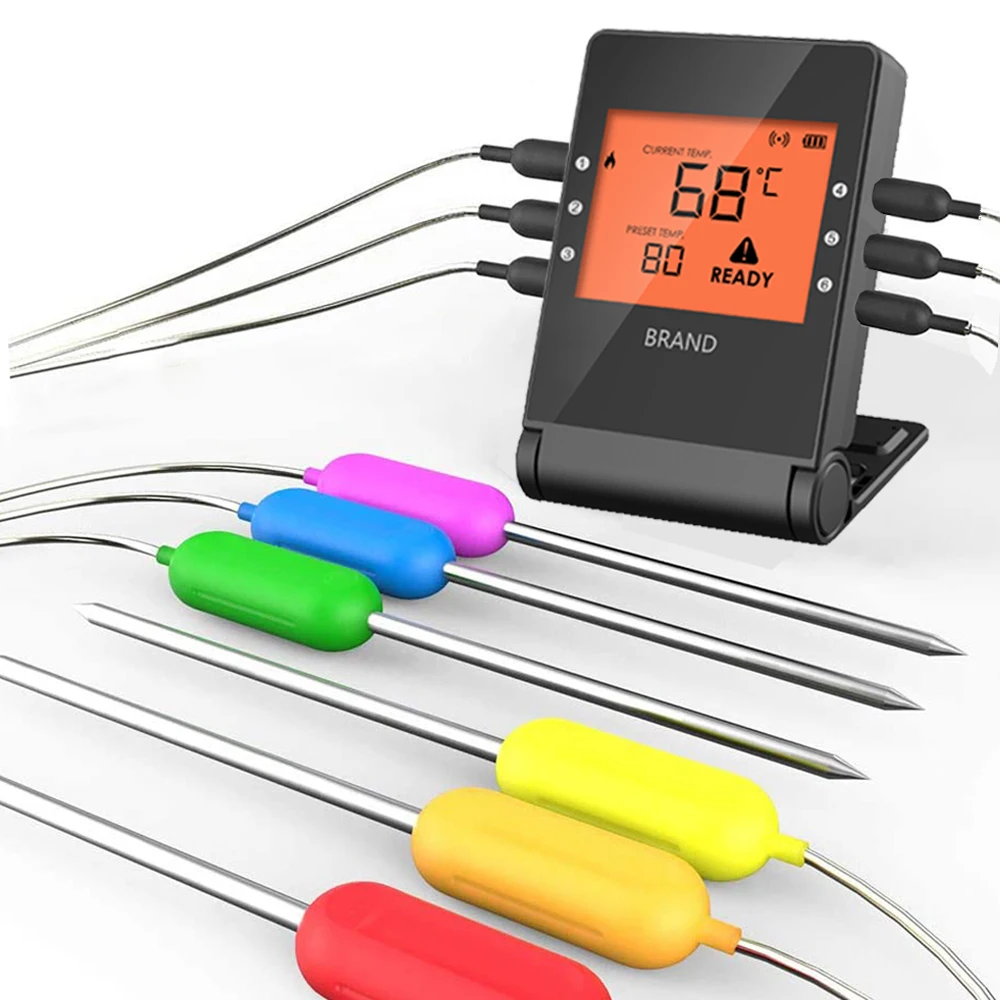 Беспроводной термометр для барбекю AidMax Pro04, цифровой измеритель температуры мяса с датчиком, кухонная утварь для дома
Беспроводной термометр для барбекю AidMax Pro04, цифровой измеритель температуры мяса с датчиком, кухонная утварь для дома