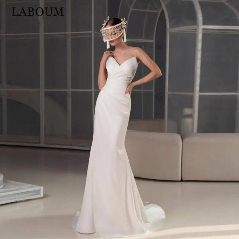 LaBoum Modern Mermaid Wedding Dresses For Women 2023 Bride Sexy Sleeveless Open Back Bridal Gown Sweetheart Spaghetti Straps New
LaBoum Modern Mermaid Wedding Dresses For Women 2023 Bride Sexy Sleeveless Open Back Bridal Gown Sweetheart Spaghetti Straps New