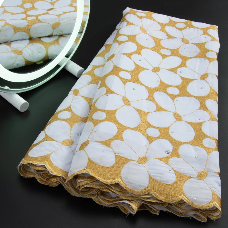 New African Cotton Lace Fabric Handmade 2023 High Quality French Nigerian Swiss Voile Lace Fabric For Party Evening DressesA3143
New African Cotton Lace Fabric Handmade 2023 High Quality French Nigerian Swiss Voile Lace Fabric For Party Evening DressesA3143