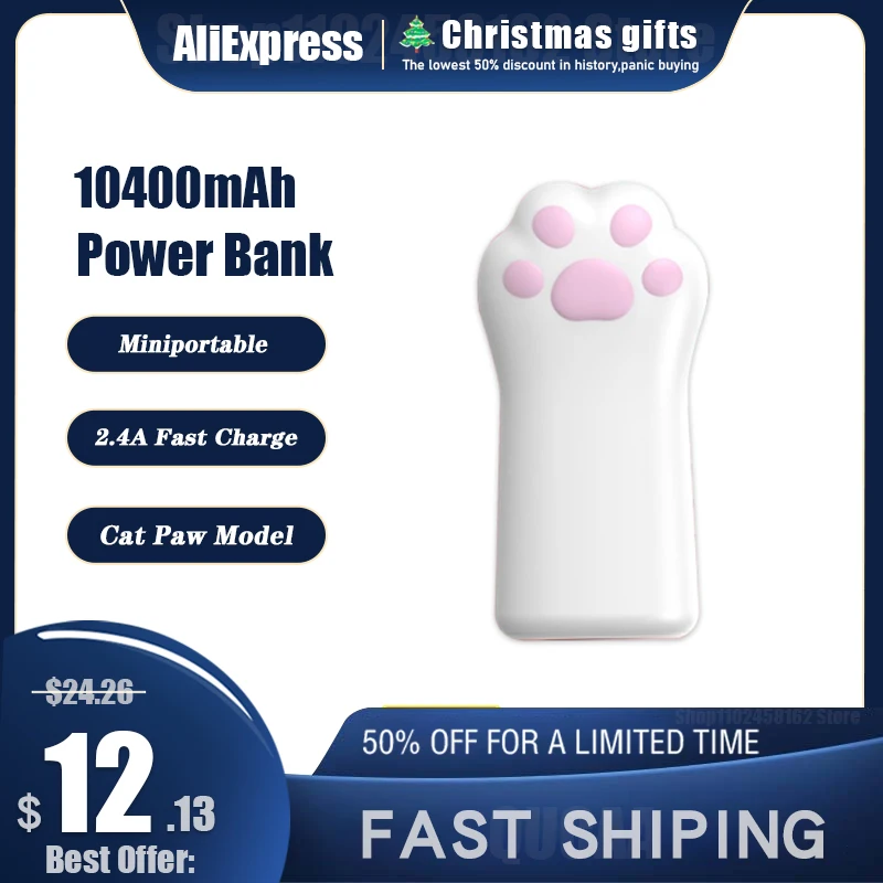 10000mAh Power Bank Quick Charge Portable Power Bank Cat Claw Mini USB External Battery for iPhone11/12/13 Xiaomi Huawei Samsung
10000mAh Power Bank Quick Charge Portable Power Bank Cat Claw Mini USB External Battery for iPhone11/12/13 Xiaomi Huawei Samsung